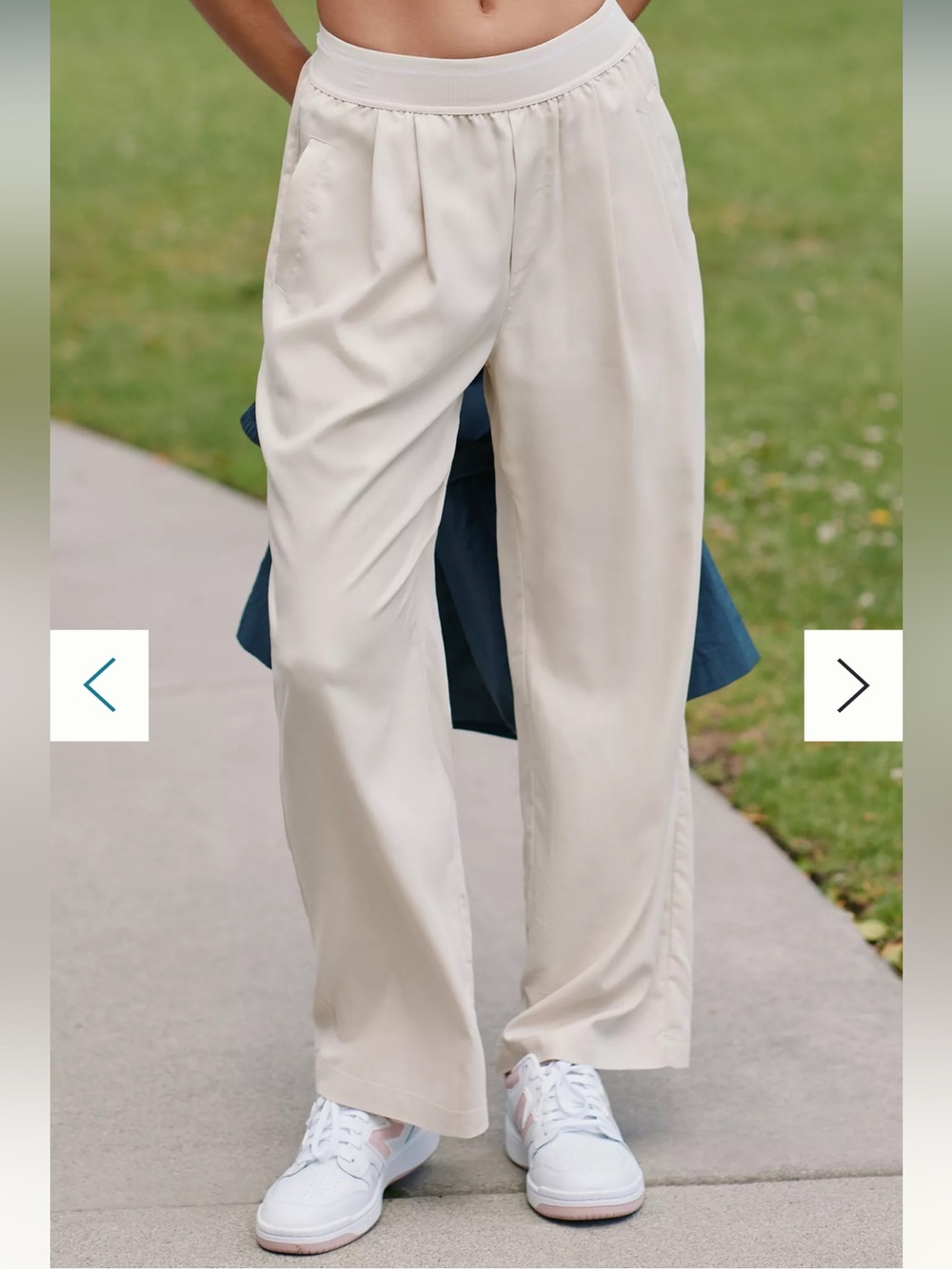 Varley Riggs Loose Fit Pants SuperSoft Twill Cream Sz XS